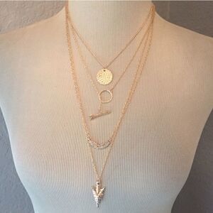Layered western necklace
